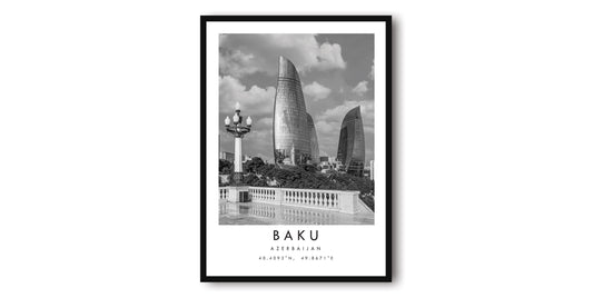 Baku Travel Print