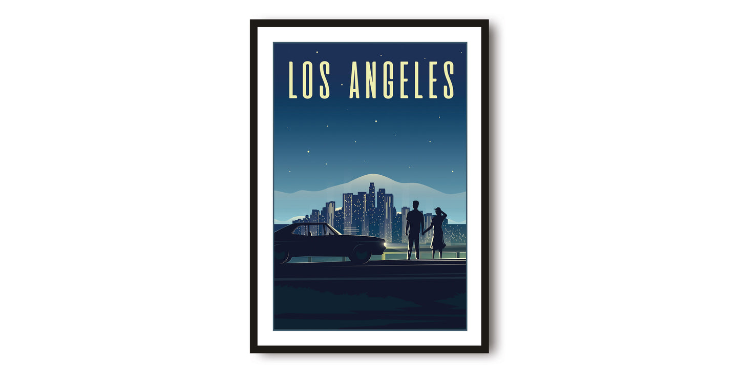 Los Angeles Travel Poster