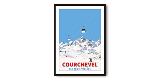 Courchevel Travel Poster