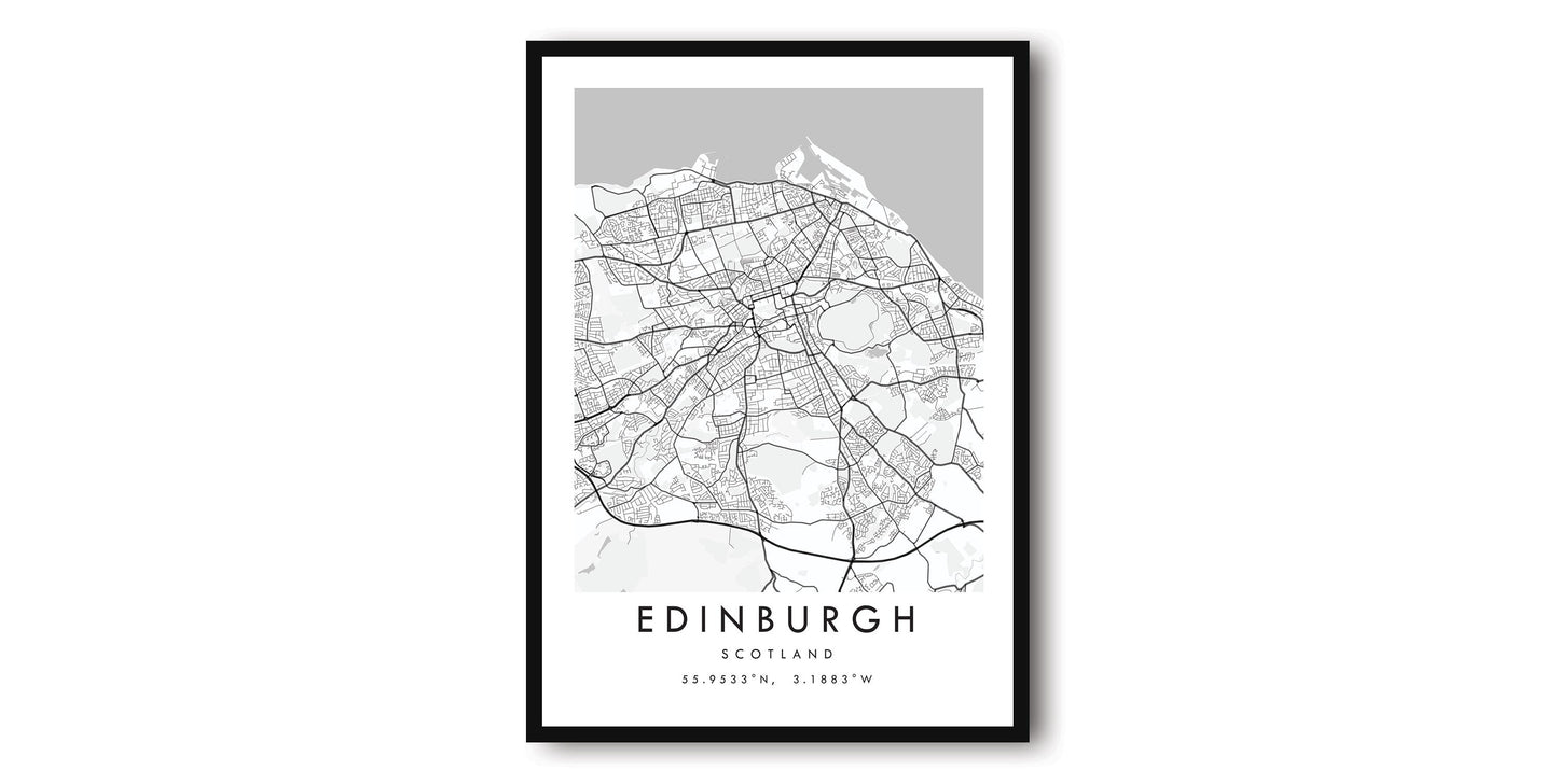 Edinburgh Map Print