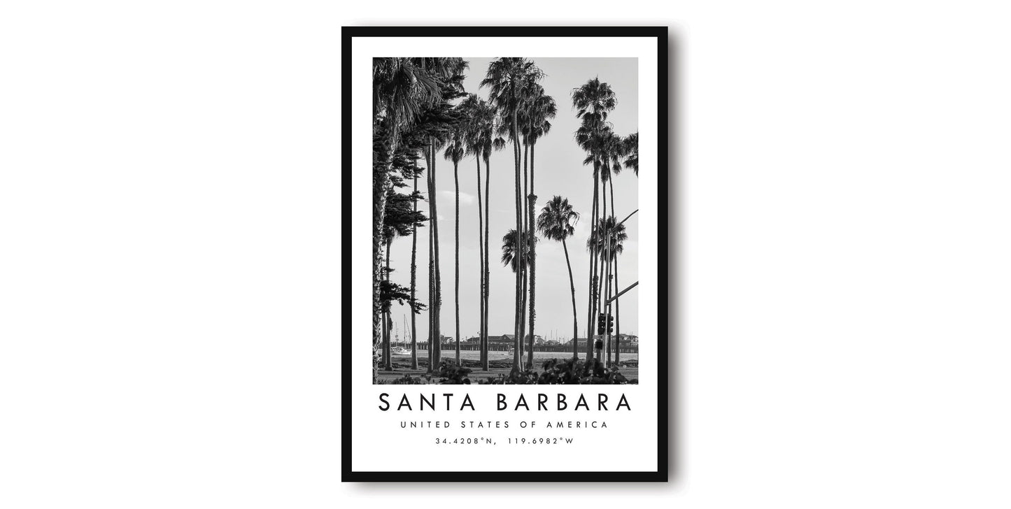 Santa Barbara Travel Print