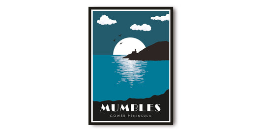 Mumbles Travel Poster