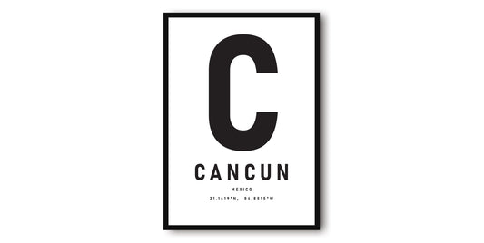 Cancun Travel Print