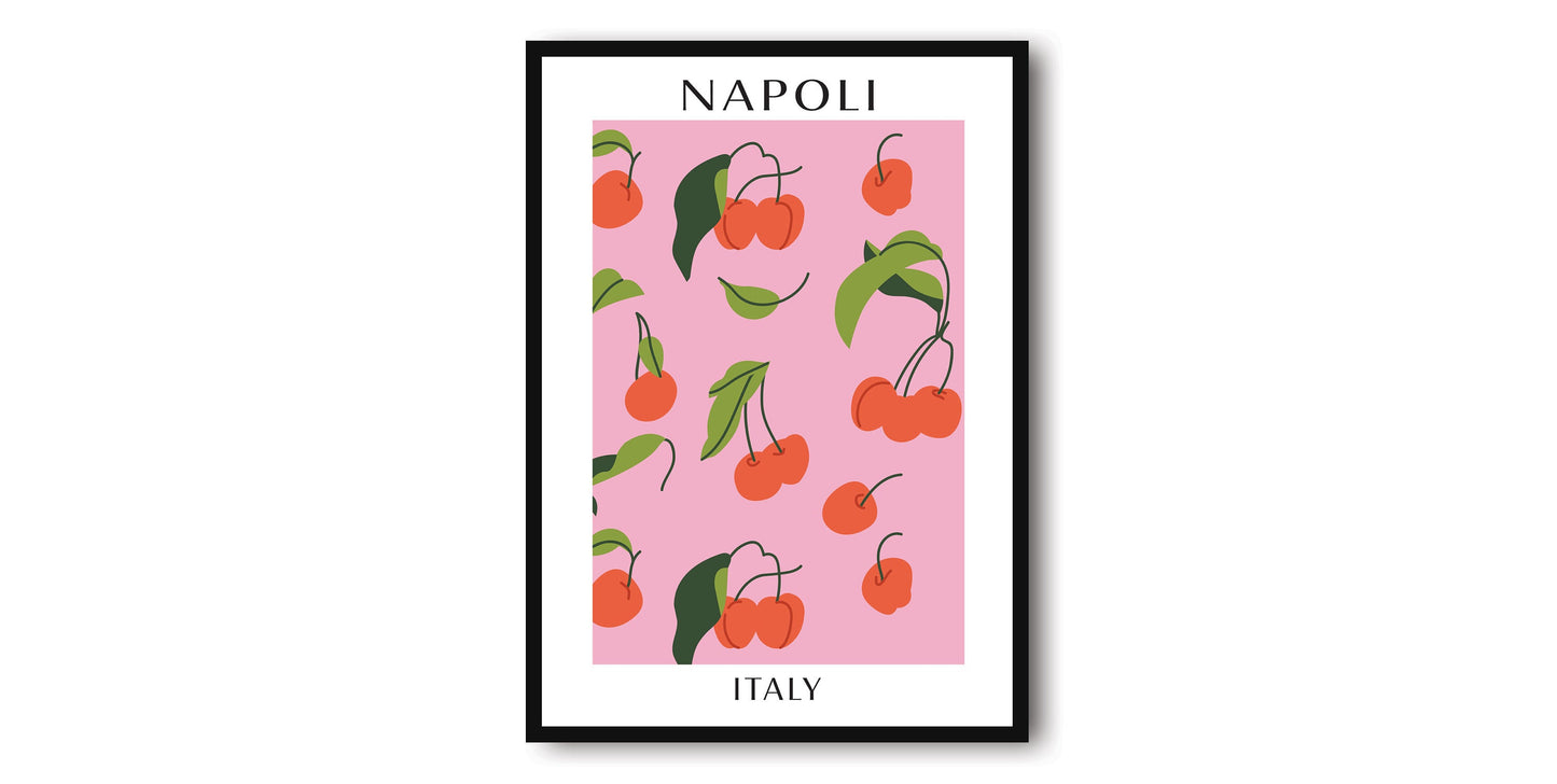 Naples Fruit Market Poster