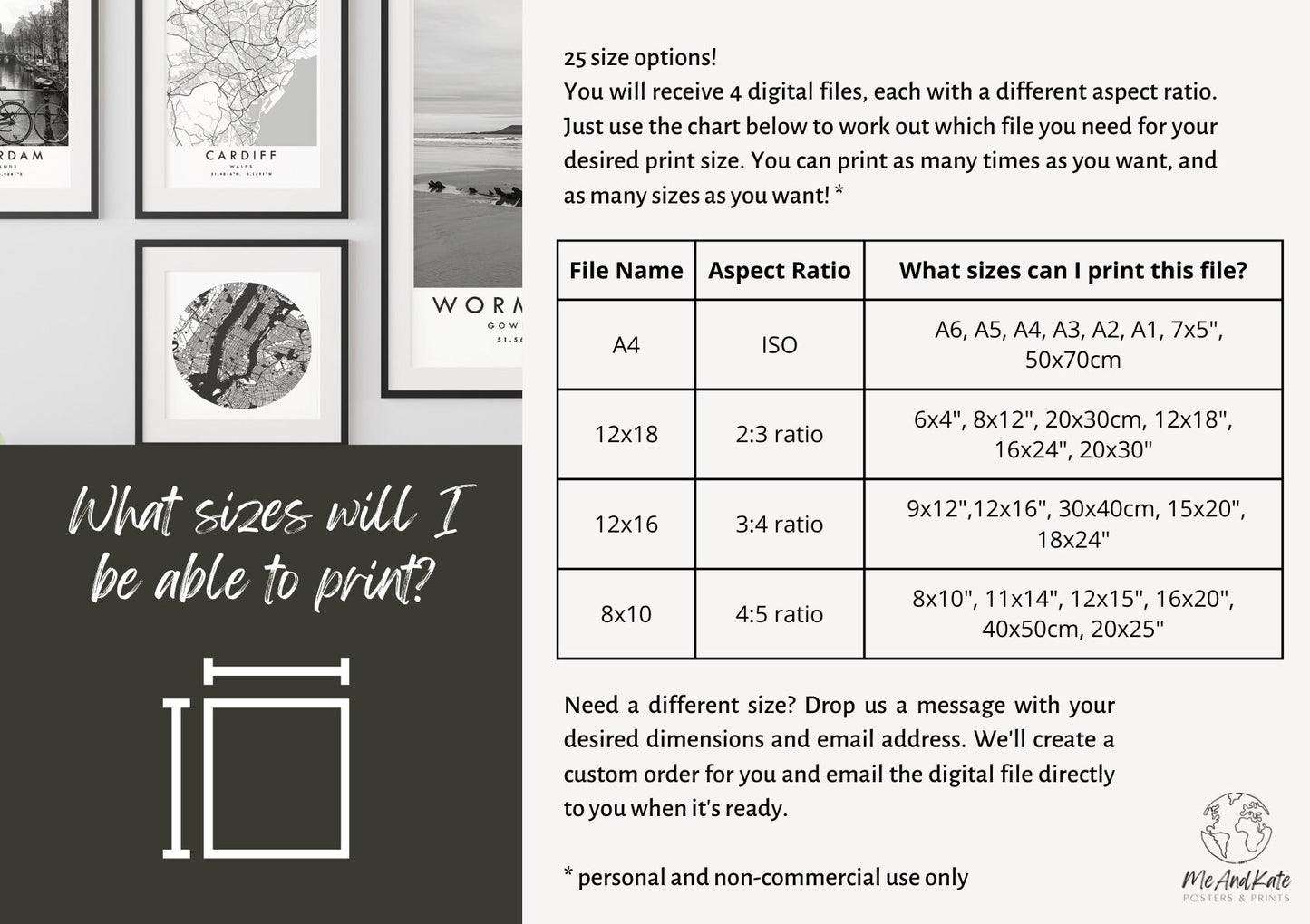 Amroth Travel Print | Digital Download | 25 Different Size Options