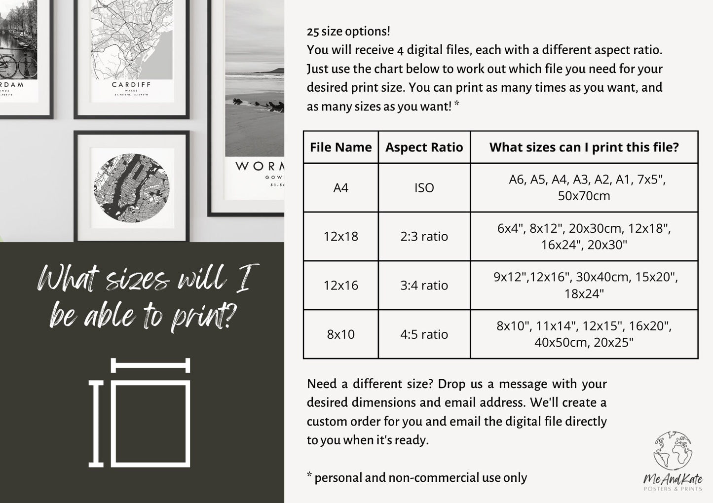 Aberdeen Travel Print | Digital Download | 25 Different Size Options