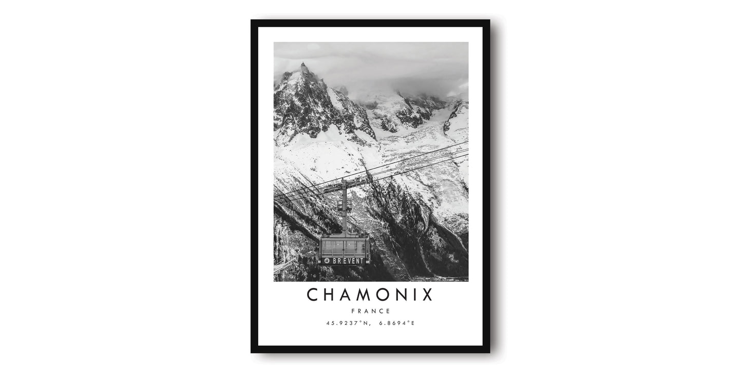 Chamonix Travel Print