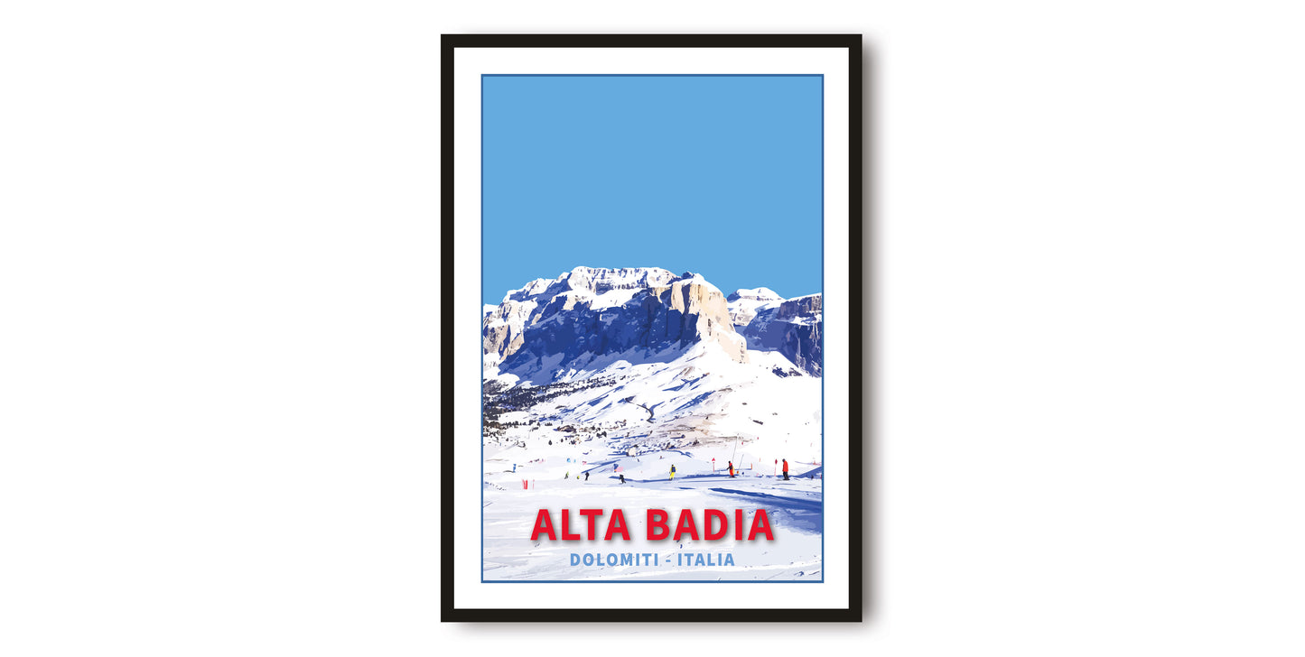Alta Badia Travel Poster