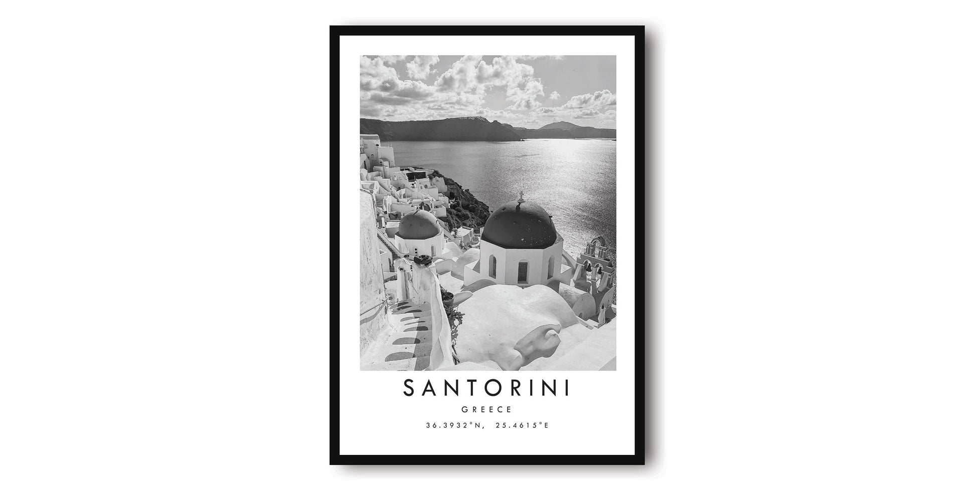 Santorini Travel Print