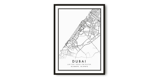 Dubai Map Print
