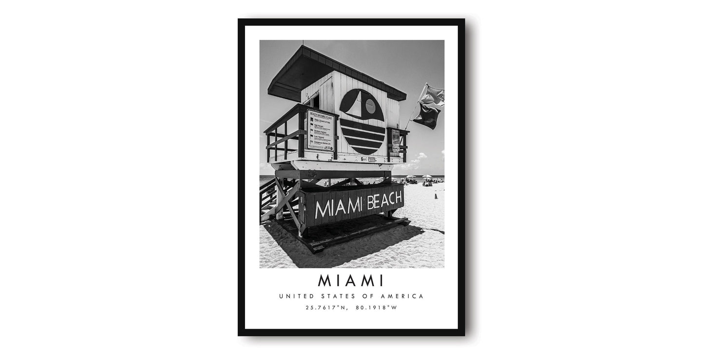 Miami Travel Print