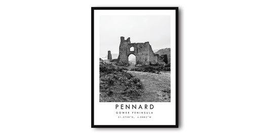 Pennard Gower Travel Print