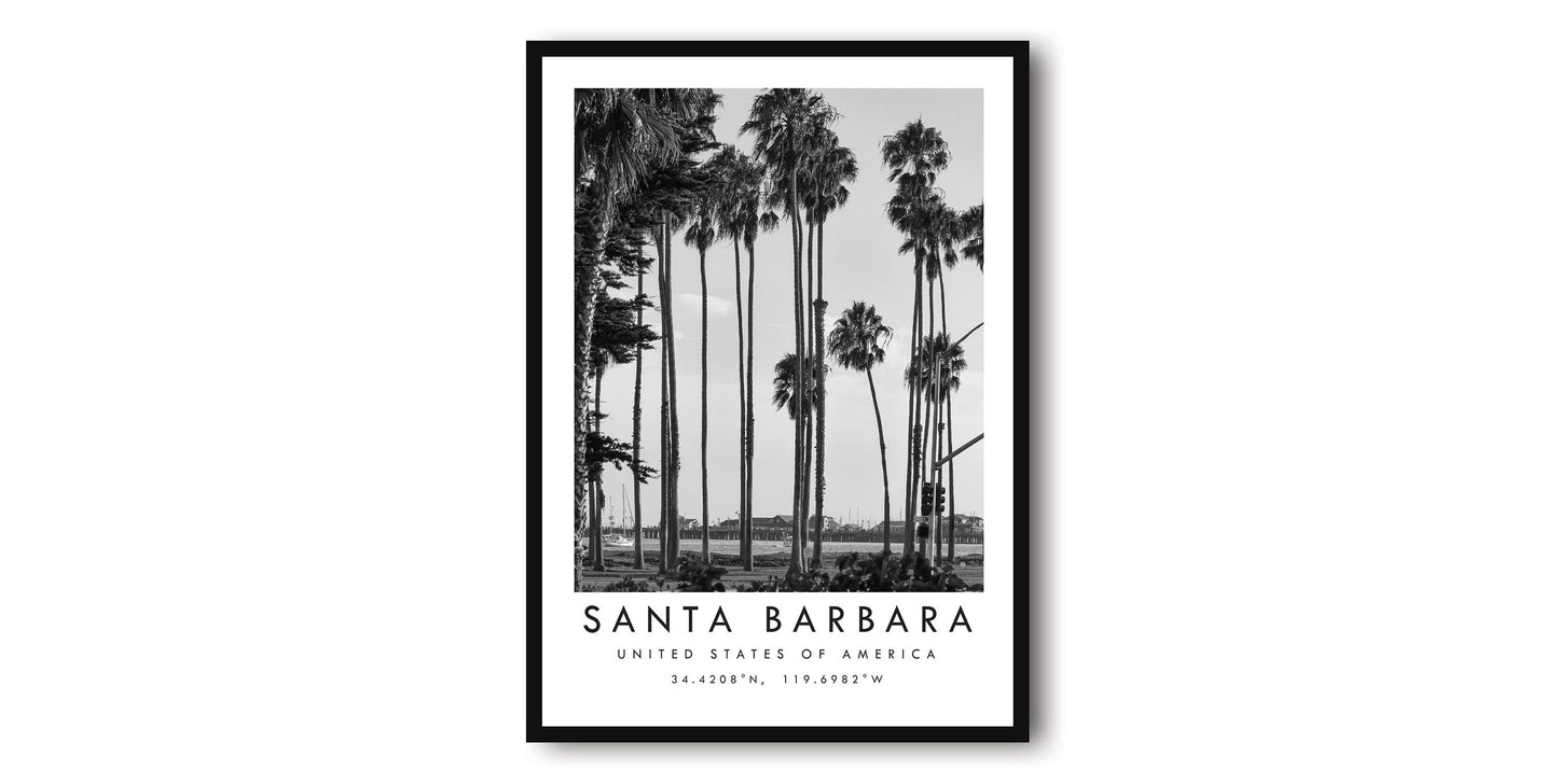 Santa Barbara Travel Print