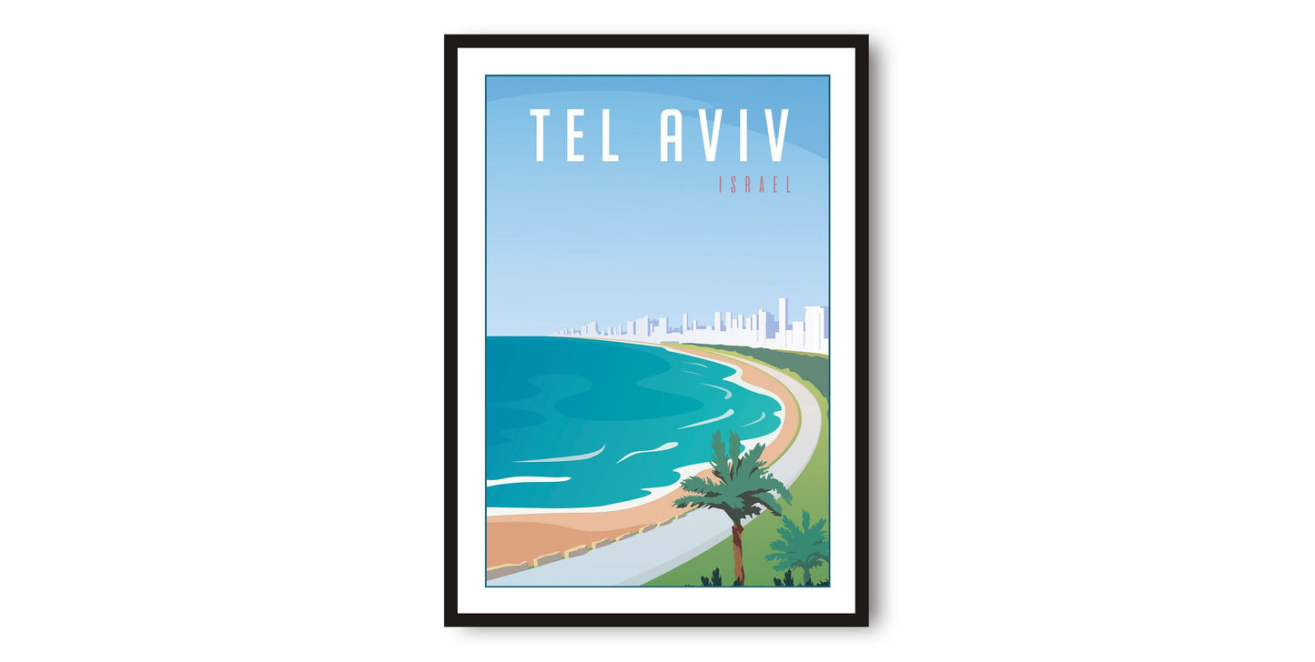 Tel Aviv Travel Poster