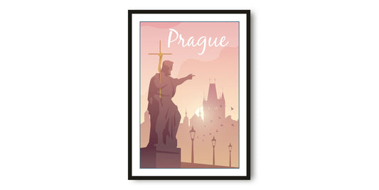 Prague Travel Poster