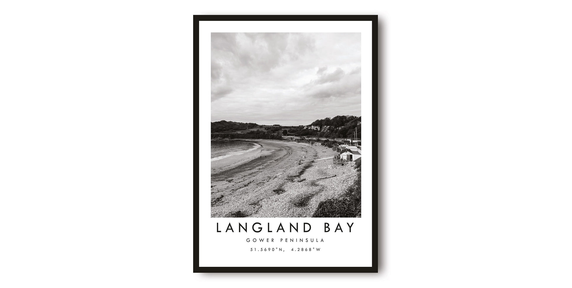 Langland Bay Travel Print