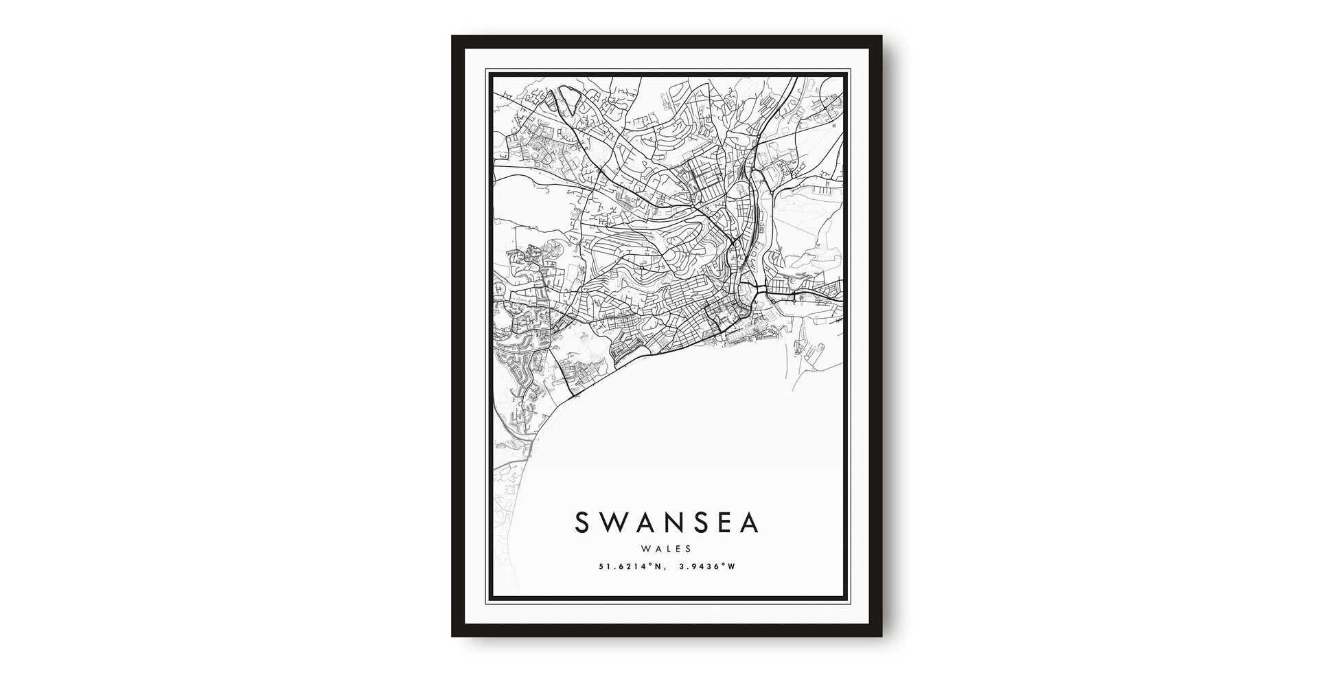 Swansea Map Print