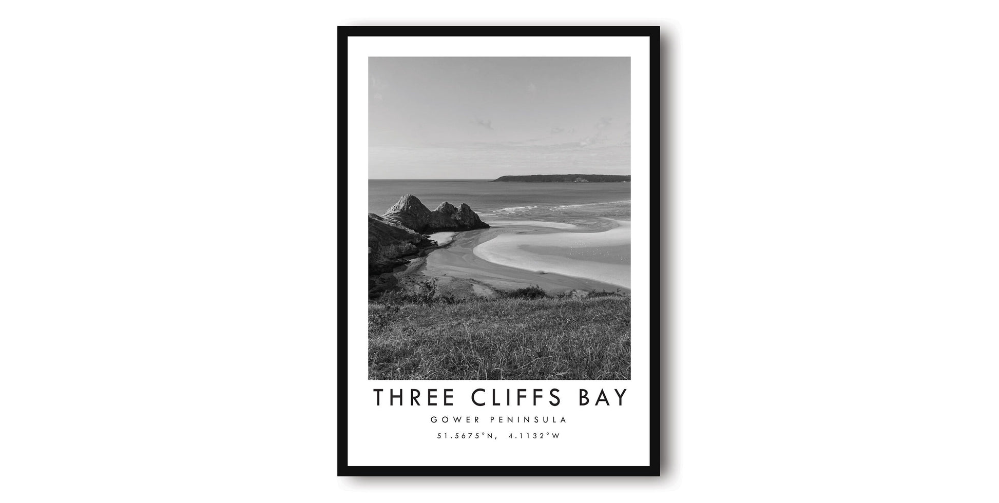 Three Cliffs Bay Travel Print