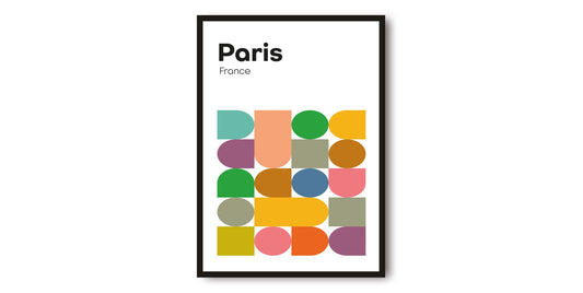 Paris Geometric poster